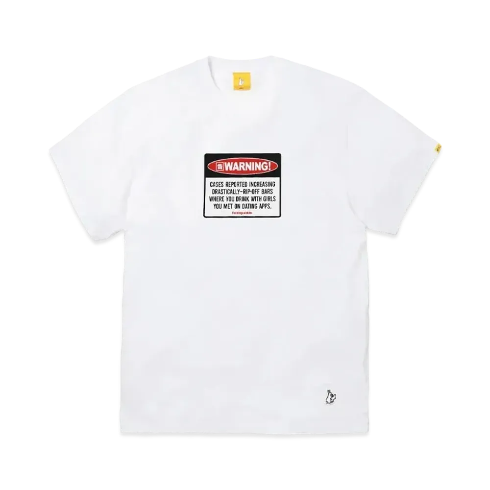 FR2 Warning Statement T-shirt "White"