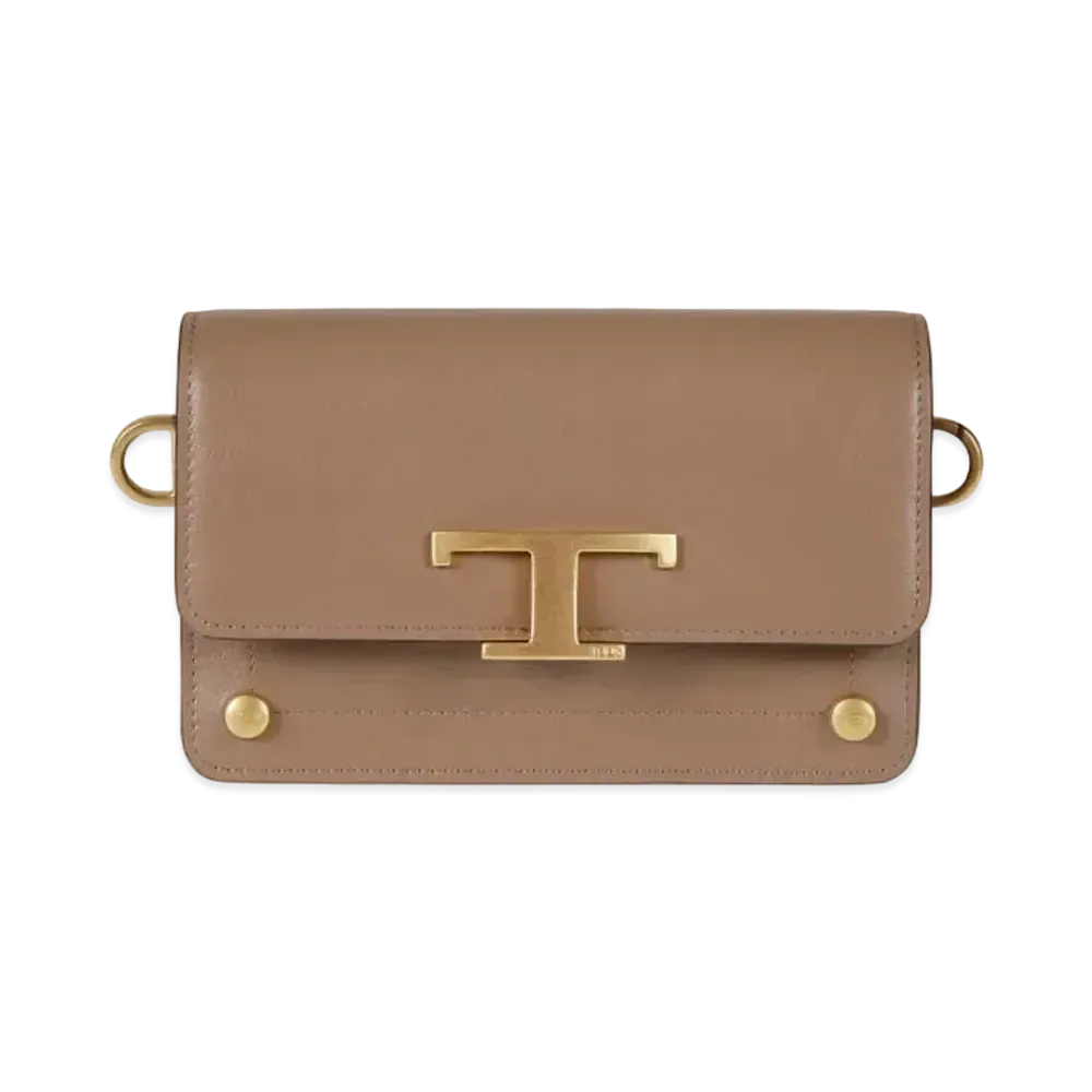 TOD'S Timeless Crossbody Bag Micro In Leather "Brown"