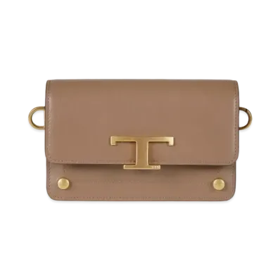 TOD'S Timeless Crossbody Bag Micro In Leather "Brown"