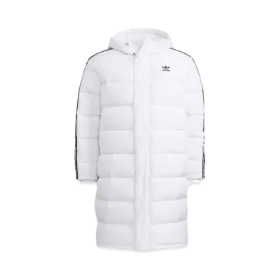 ADIDAS LONG DOWN JACKET "White/Black"