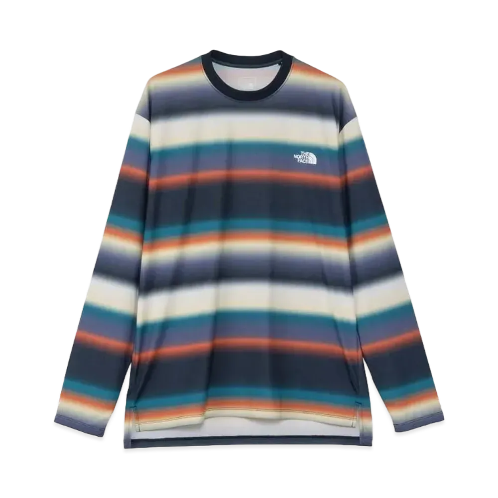 The North Face Long Sleeve Flash Dry Border Crew "Navy Border"