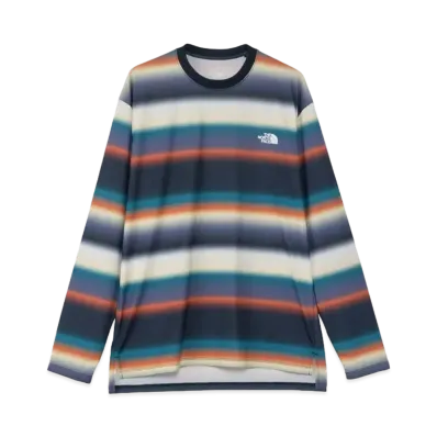 The North Face Long Sleeve Flash Dry Border Crew "Navy Border"
