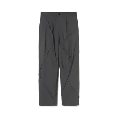UNDERCOVER Cotton Brand Polyester Stretch Pants "Gray"