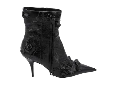BALENCIAGA Patent Leather Ankle Boots "Black"