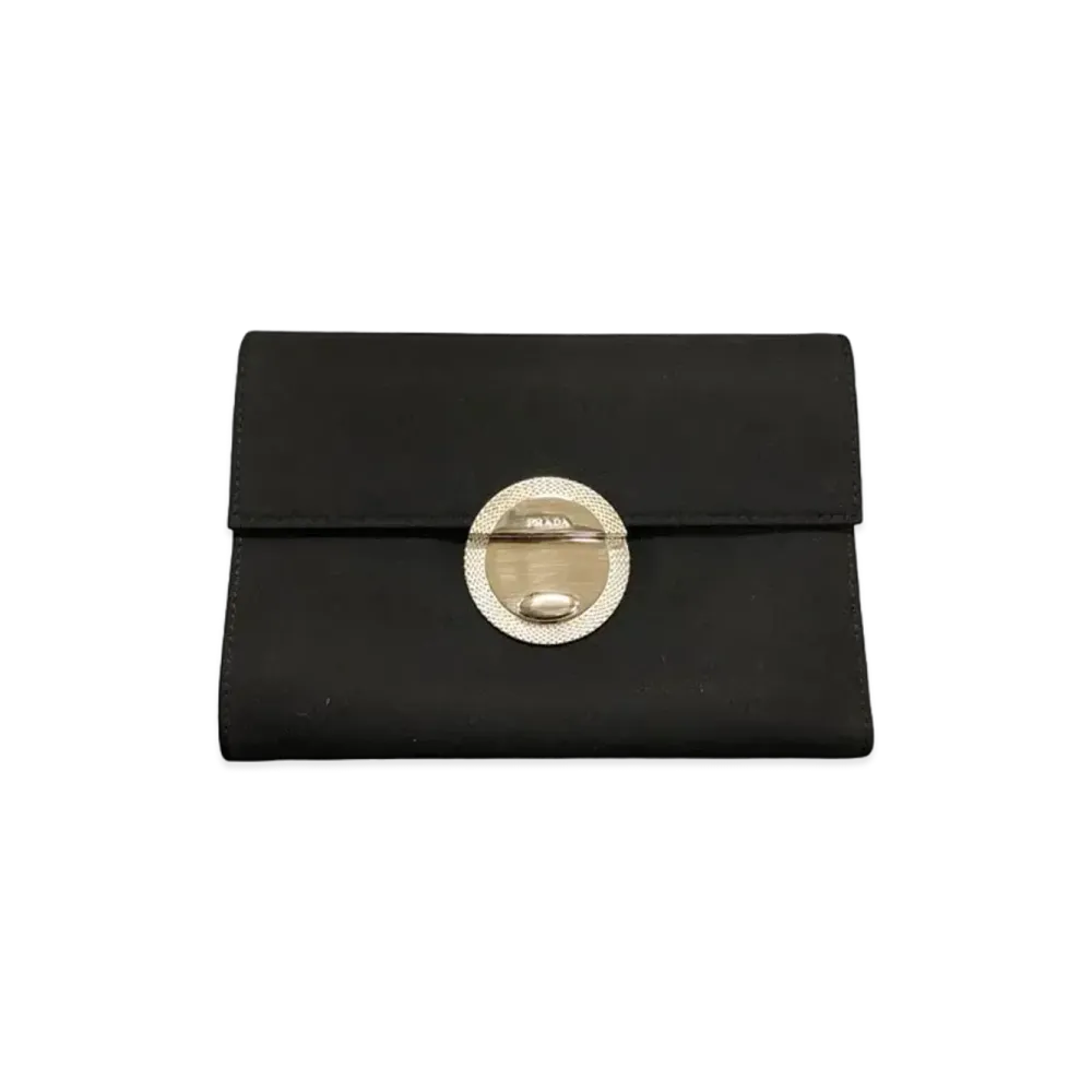 PRADA Compact Wallet "Black"