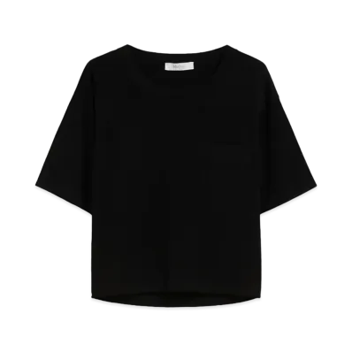 Max Mara Acro Viscose Yarn Boxy Knit "Black"