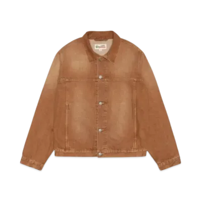 Stussy Trucker Jacket Vintage Denim "Brown"