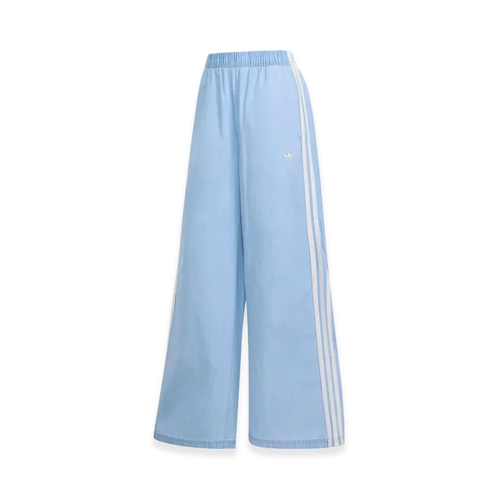 adidas Women's Summer Glow Denim Wide Leg Pants "Light Denim"