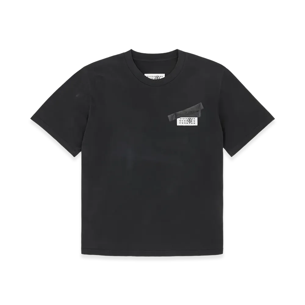 MM6 Maison Margiela Taped Label Cotton T-shirt "Black"