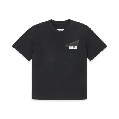 MM6 Maison Margiela Taped Label Cotton T-shirt "Black"