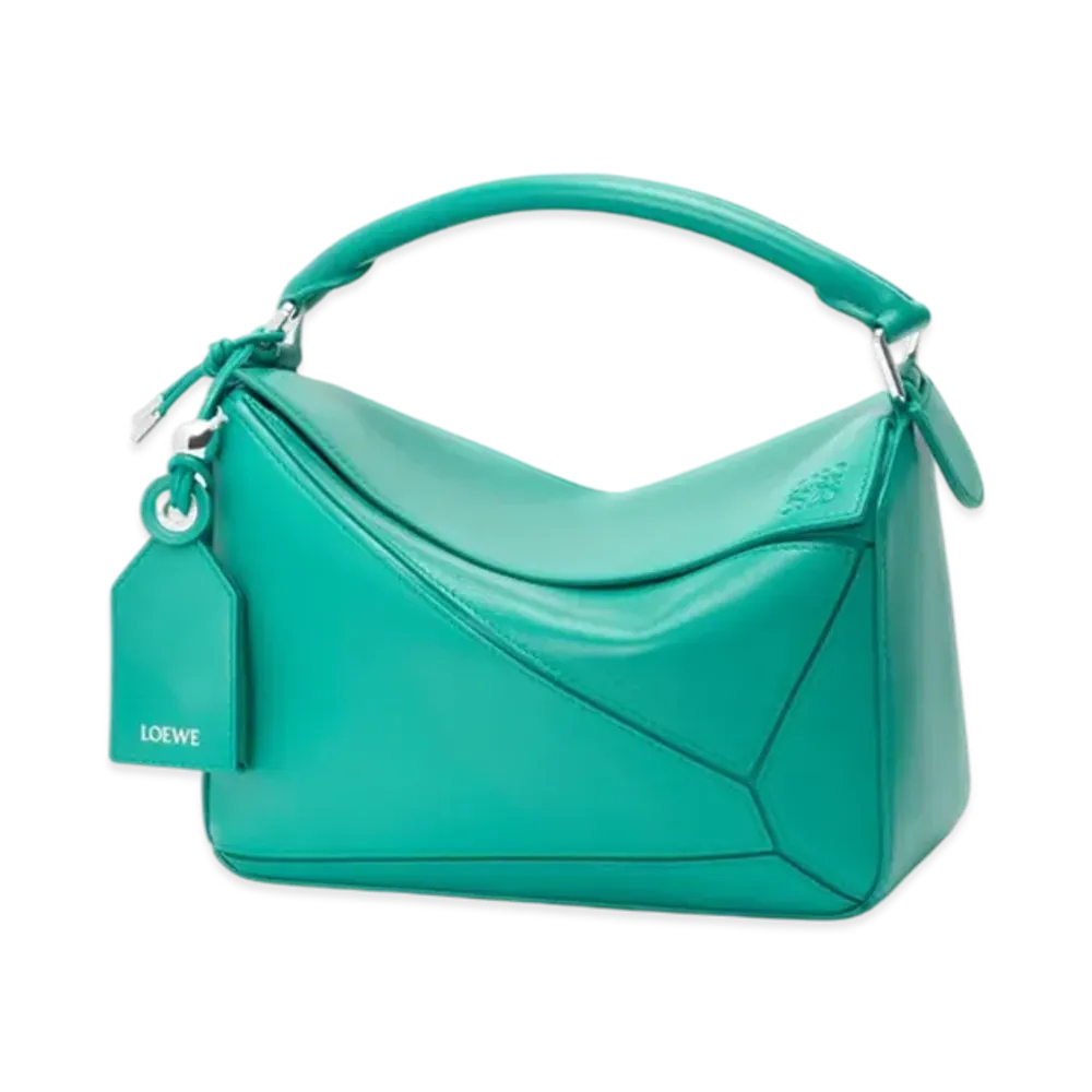 LOEWE Featherlight Puzzle Bag Small "Aquamarine"