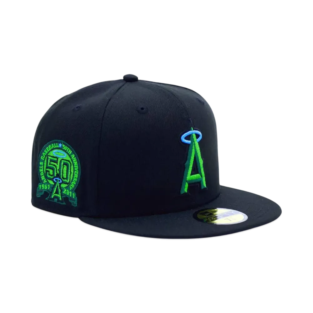 NEW ERA x THE CAP 59Fifty 'Concrete Green' Los Angeles Angels "Black/Green"