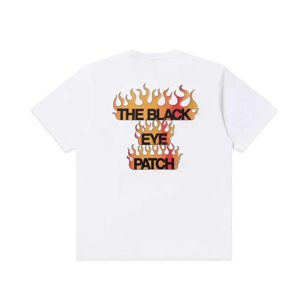 BlackEyePatch Name In Flames Tee "White"