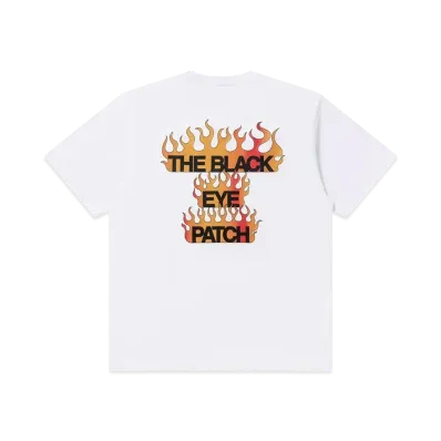 BlackEyePatch Name In Flames Tee "White"