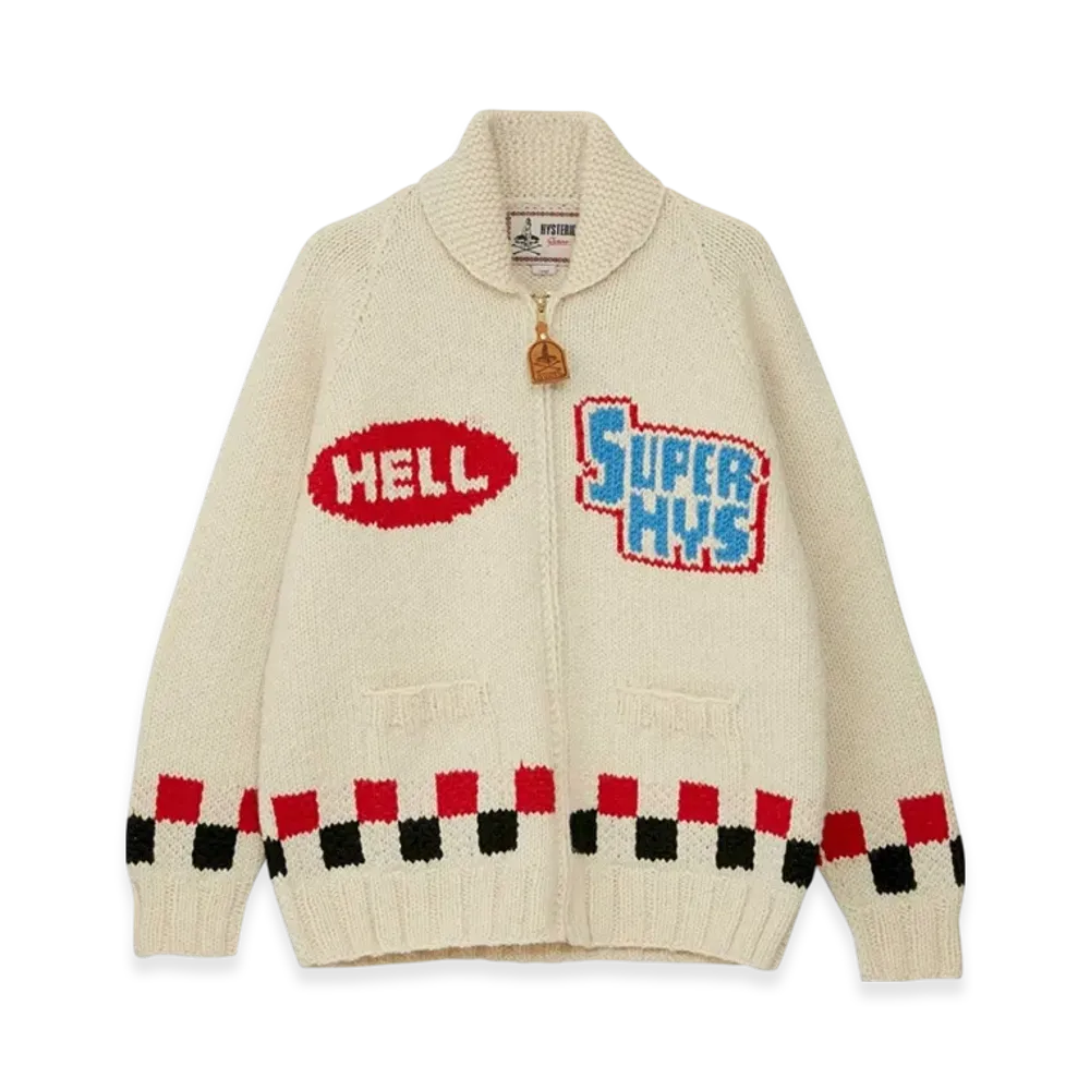 HYSTERIC GLAMOUR Super HYS Woven Cowichan "White"