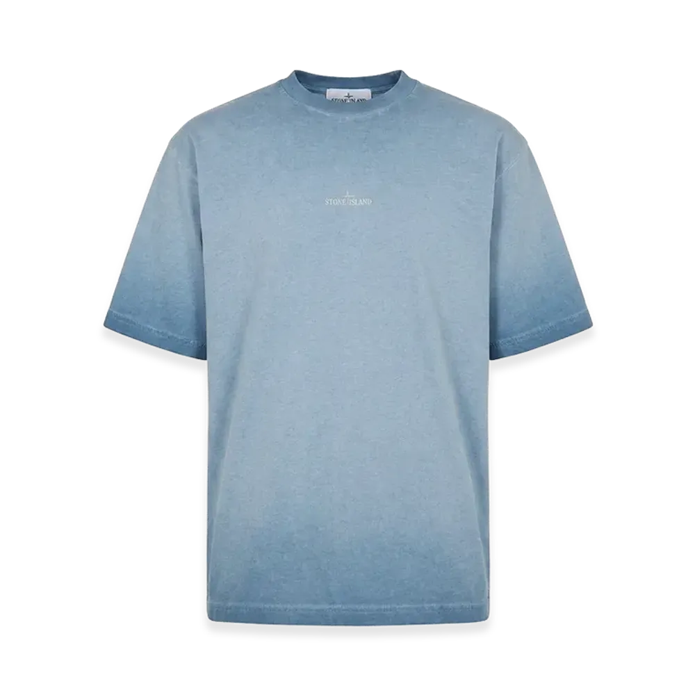 Stone Island Cold Dyeing Combed Organic Cotton S/S T-Shirt "Blue"