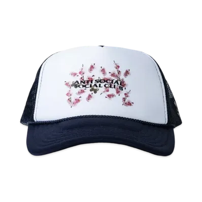 ANTI SOCIAL SOCIAL CLUB Kkotch Trucker Hat "White/Navy"