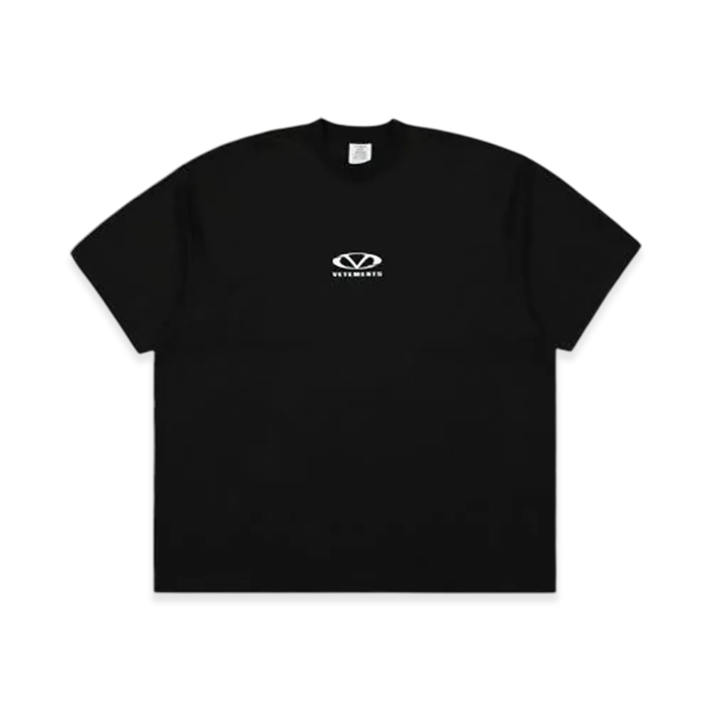 VETEMENTS Oval Logo Oversized T-Shirt "Black"