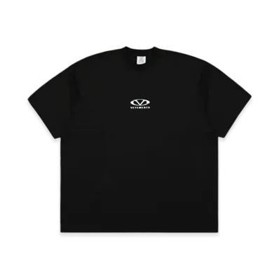 VETEMENTS Oval Logo Oversized T-Shirt "Black"