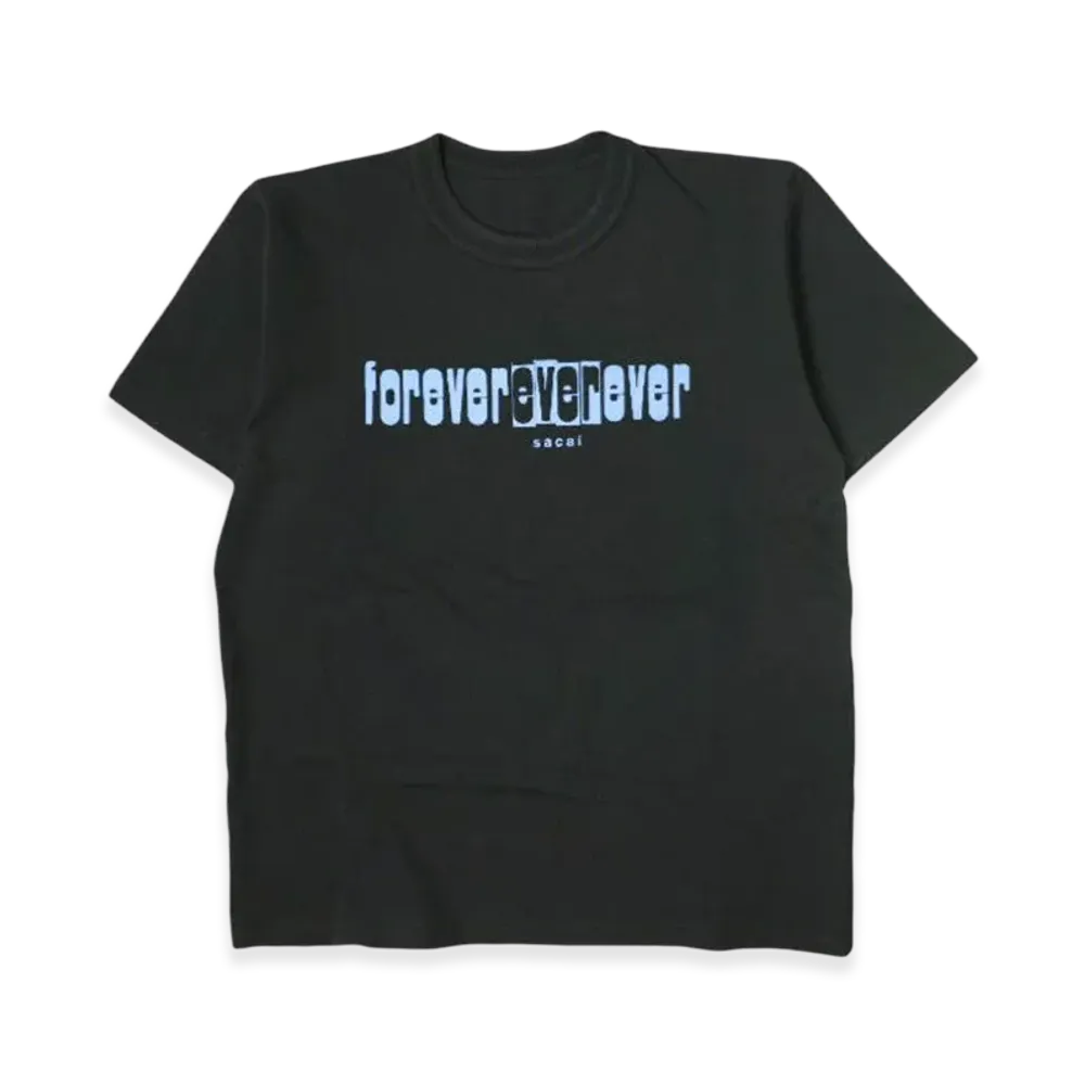 sacai Forever ever ever S/S T-Shirt "Black"