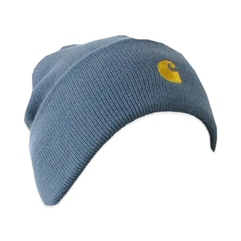 Carhartt WIP Chase Beanie "Storm Blue/Gold"