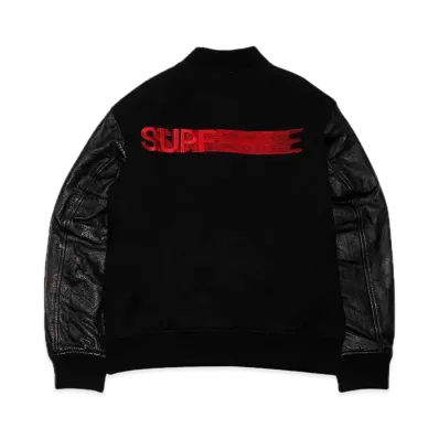 Supreme Motion Logo Varsity Jacket "Black"