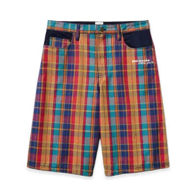 Gap x Awake NY Plaid Canvas Baggy Shorts "Red Blue Plaid"