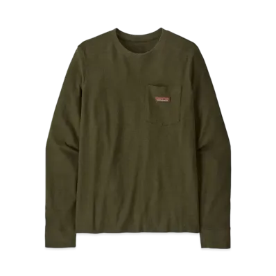 Patagonia Women's Longsleep Work Pocket Tee "Needle Green"