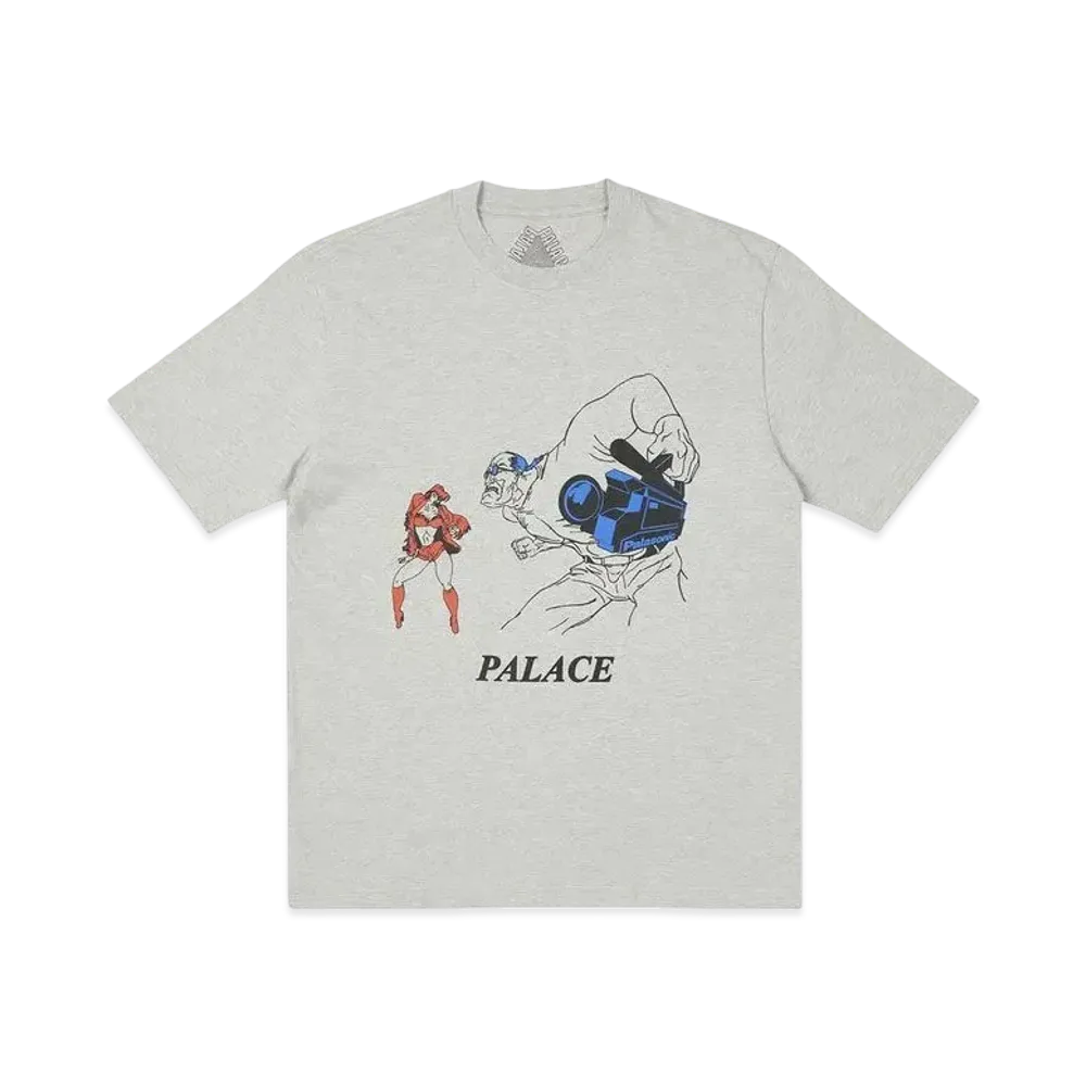 PALACE P-SONIC T-SHIRT "Grey Marl"