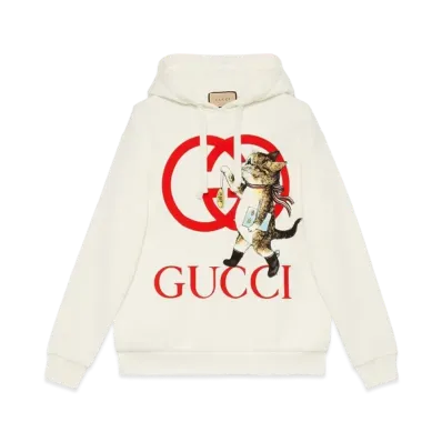 GUCCI x Yuko Higuchi Cat Print Sweatshirt Japan Exclusive "White"