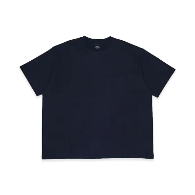 Graphpaper S/S Oversized Pocket Tee "Navy"