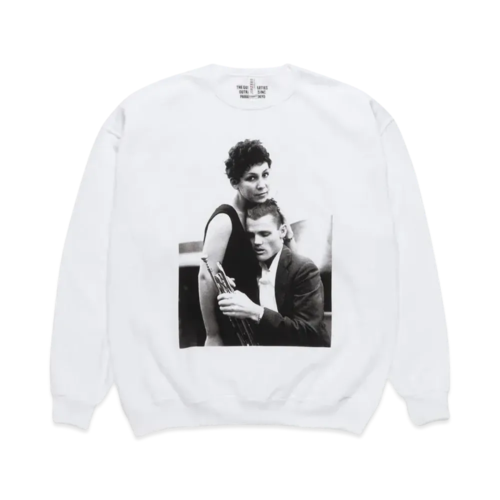 WACKO MARIA CHET BAKER / SWEAT SHIRT #4 "White"