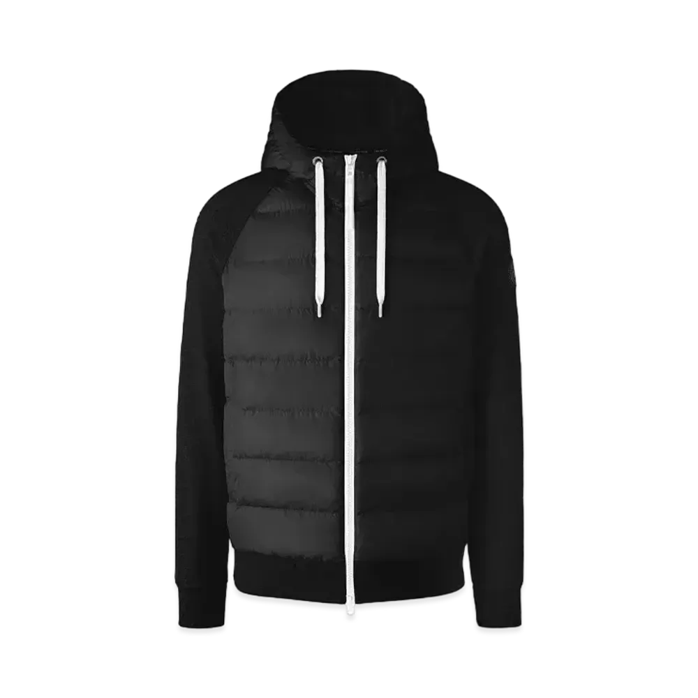 CANADA GOOSE Hybridge Huron Full-Zip Hoody Contrast Trim "Black/White"