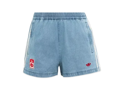 adidas x Coca-Cola Women's Denim Shorts "Light Blue"