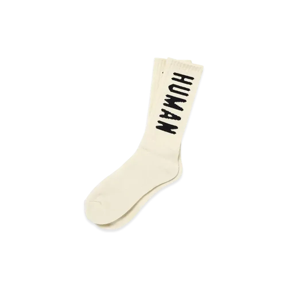 HUMAN MADE HM Logo Socks "White"