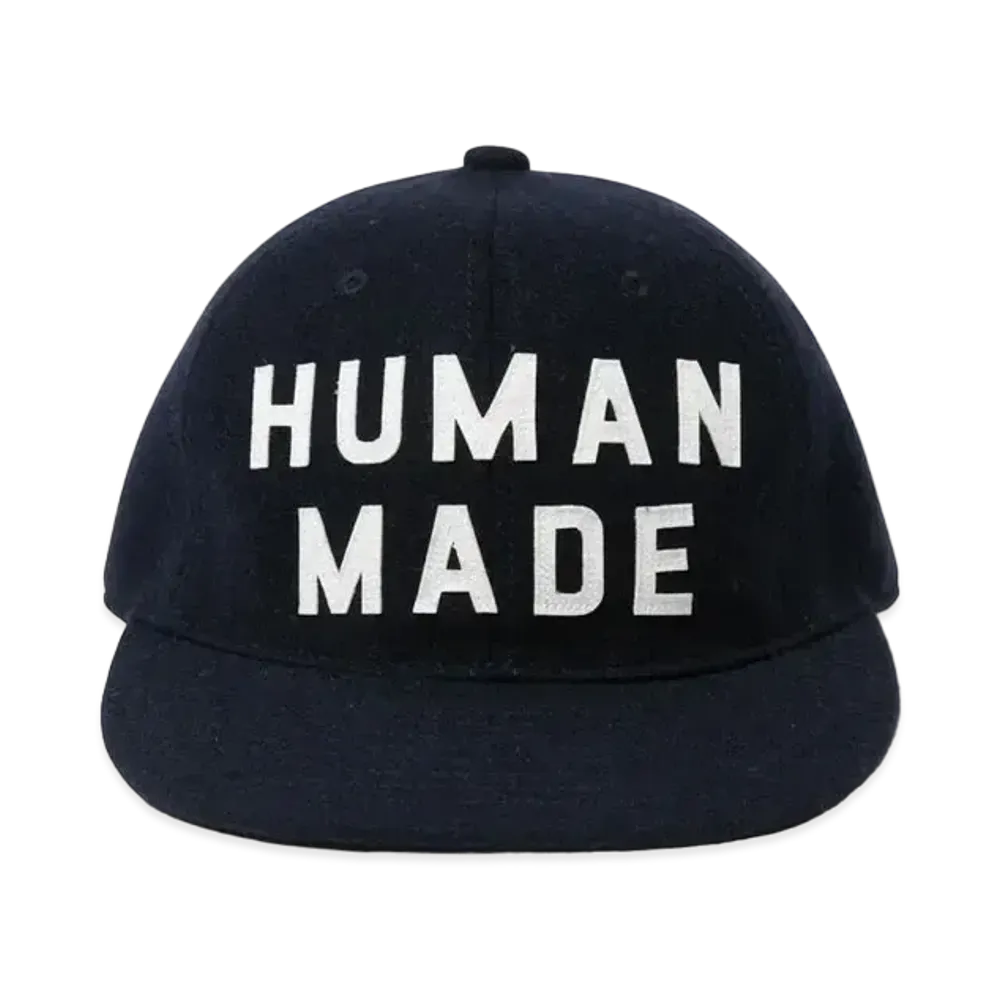 HUMAN MADE 6 PANEL WOOL CAP "Navy"