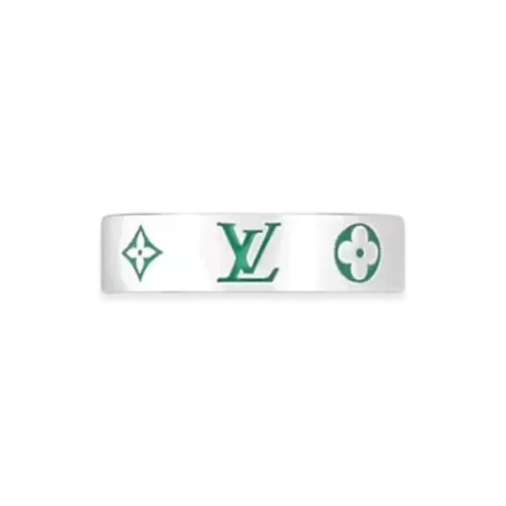 Louis Vuitton LV Mosaic Thin Ring "Borneo Green"