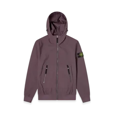 Stone Island 40727 Light Soft Shell Hooded Jacket - 21SS "Dark Burgundy"