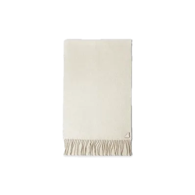 PRADA Silk x Cashmere Scarf "Off White"