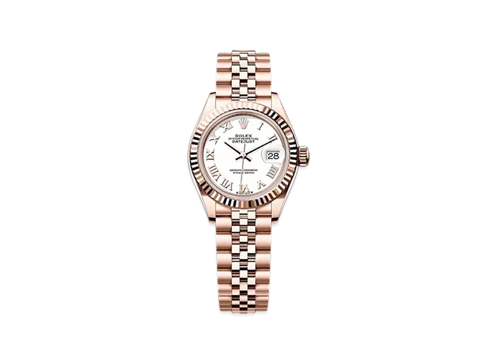 ROLEX Lady-Datejust 28mm Everose Gold 279175 "White"