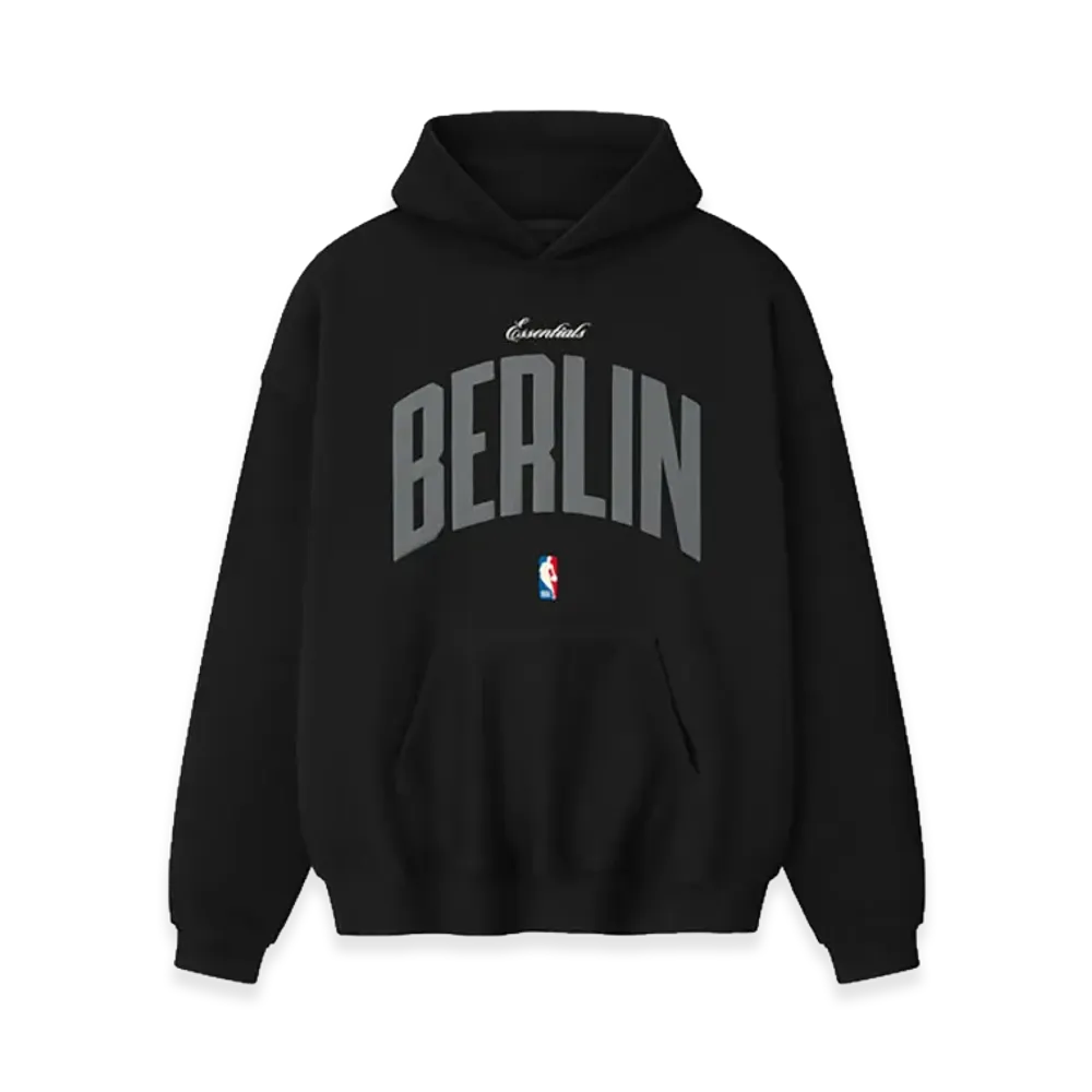 FEAR OF GOD ESSENTIALS x NBA Berlin 90s Hoodie "Black"