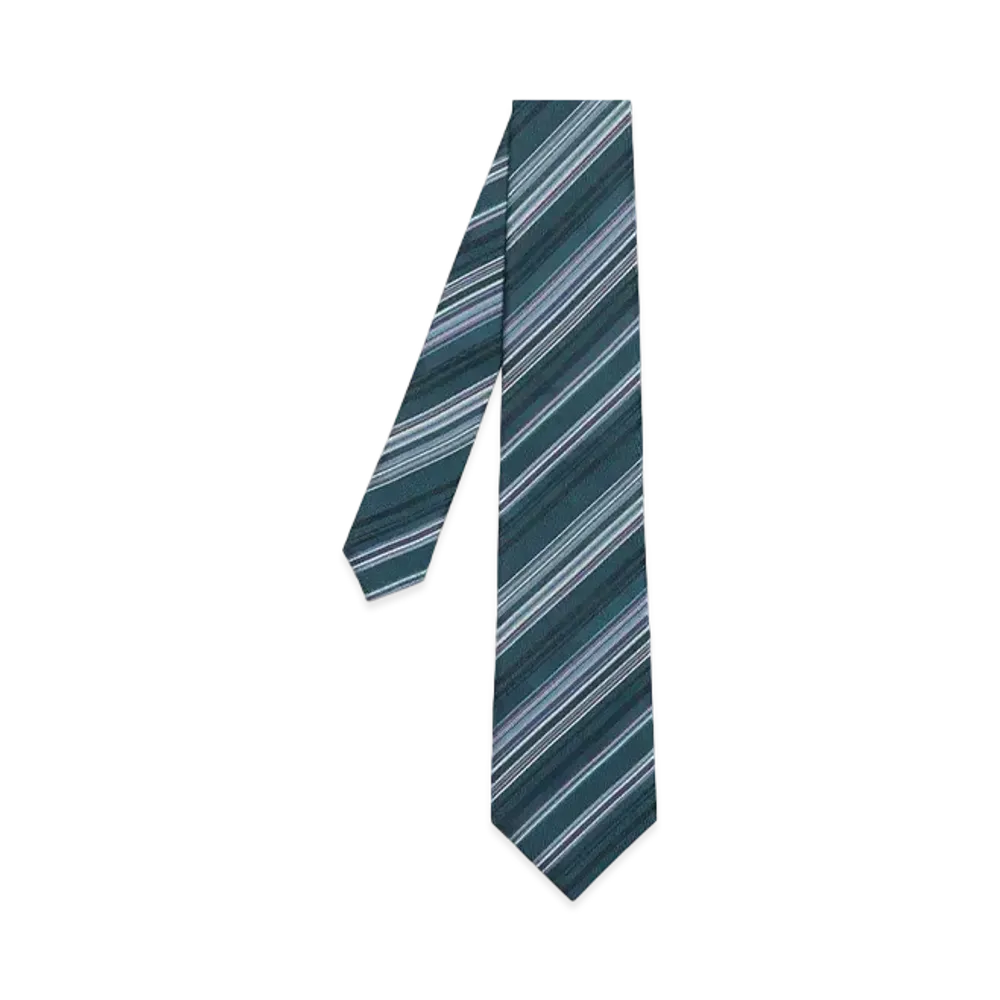 Paul Smith Multicolor Regimental Tie "BlueGreen"