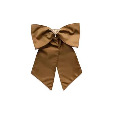 PRADA Re-Nylon Hair Clip "Brown"