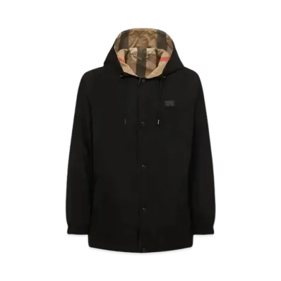 Burberry Men's ReversibleHooded Jacket "Black"