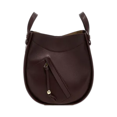 LOEWE Women's 'hammock Slice' Crossbody Bag "Bordeaux"