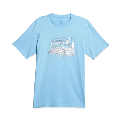 adidas Henry Jones Nora Short Sleeve T-Shirt "Light Blue/Multicolor"