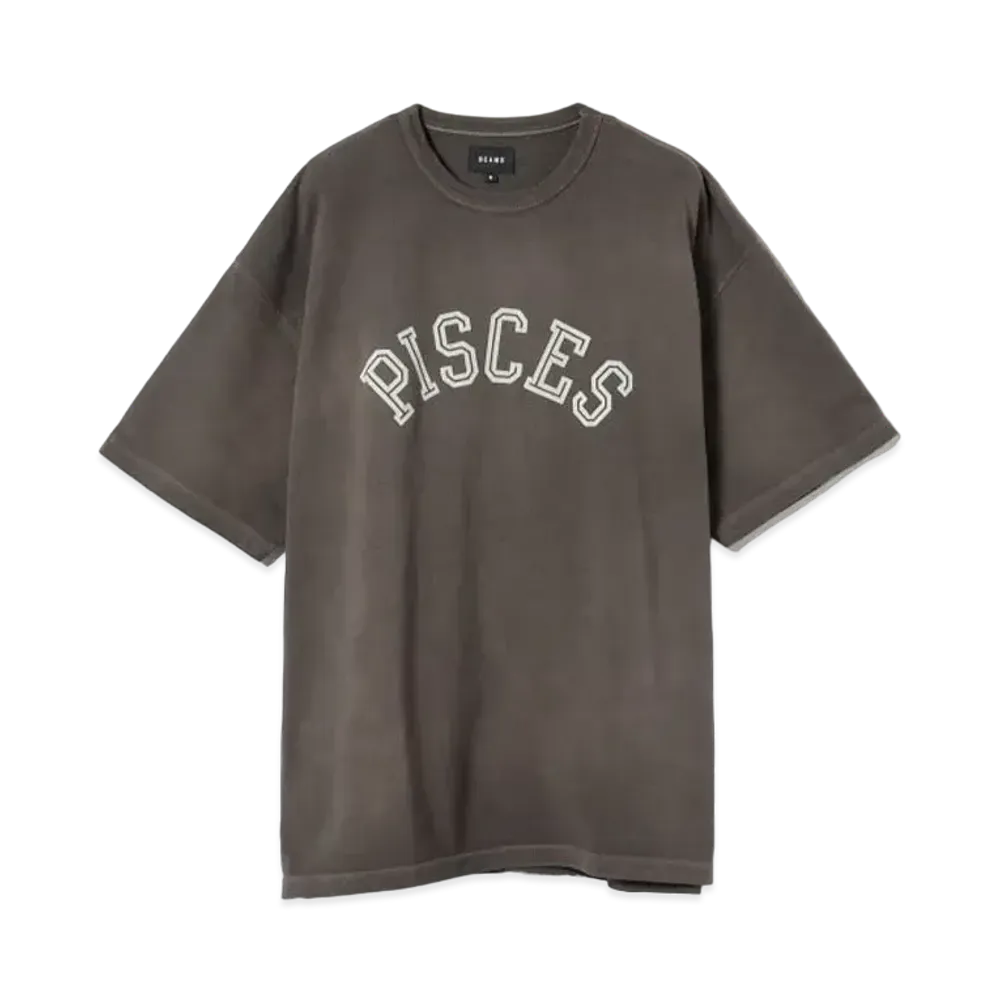 BEAMS Vintage College T-shirt "Chacoal"