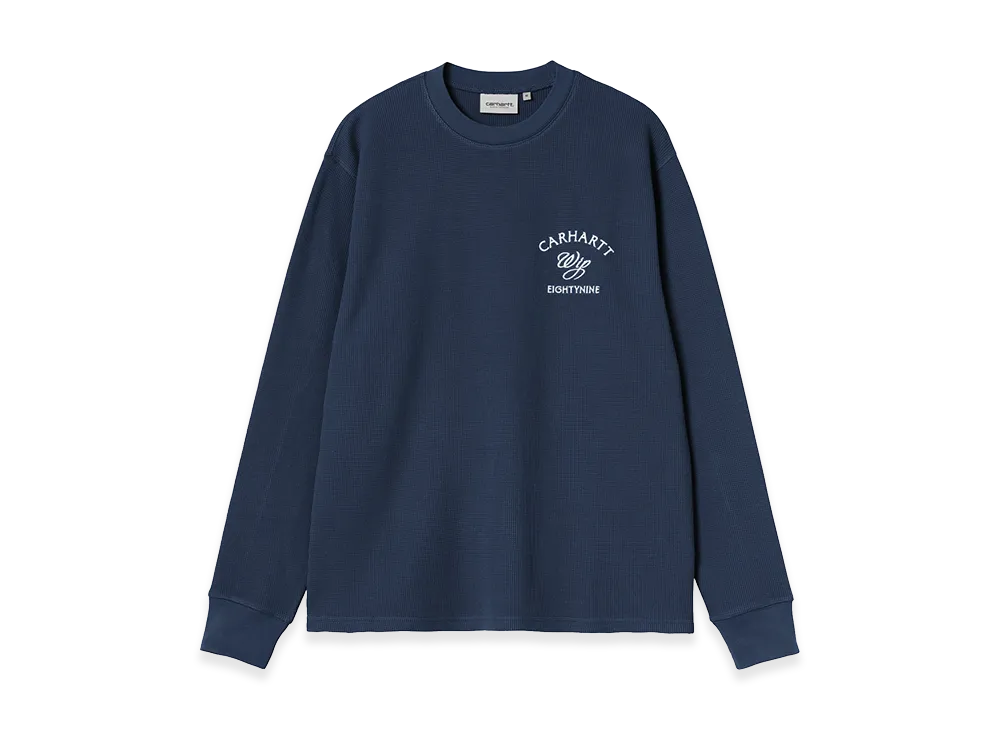 Carhartt WIP L/S Eightynine Waffle T-Shirt "Jupiter/White"