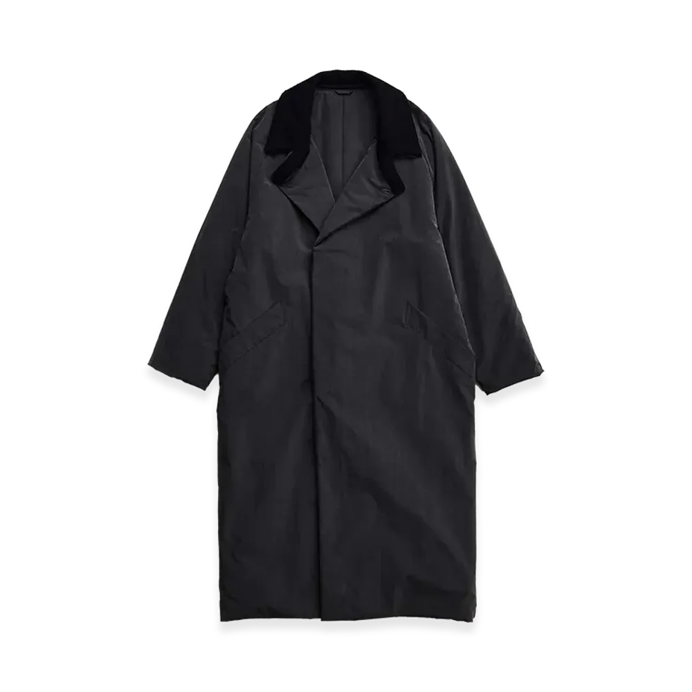 NICENESS Rowan Shrunken Nylon Padded Long Coat "Gray"