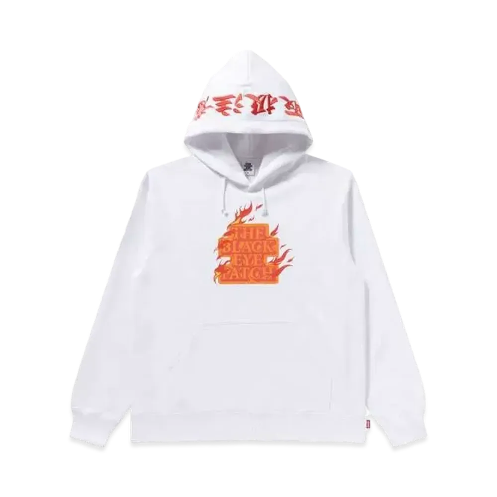 Blackeyepatch Burning OG Label HWC Hoodie "White"